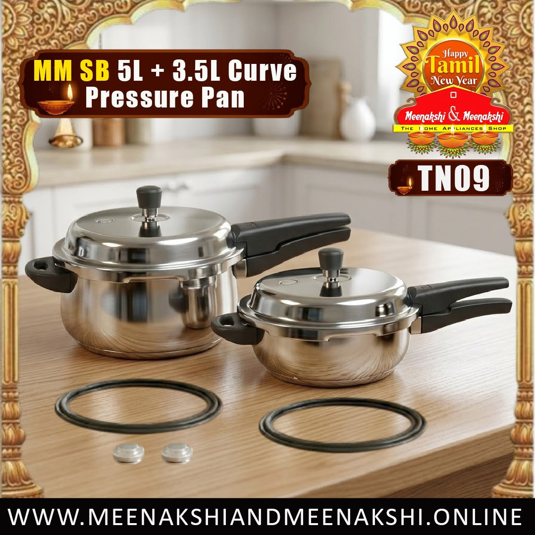 thumbnail image 2 of Stainless Steel 3-Liter Pressure Cooker - Fast Cooking Pot With Safety Lock Handle 2 of 3