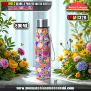 TAG HILLS Sparkle Printed Water Bottle Multicolour 800ml MM3328