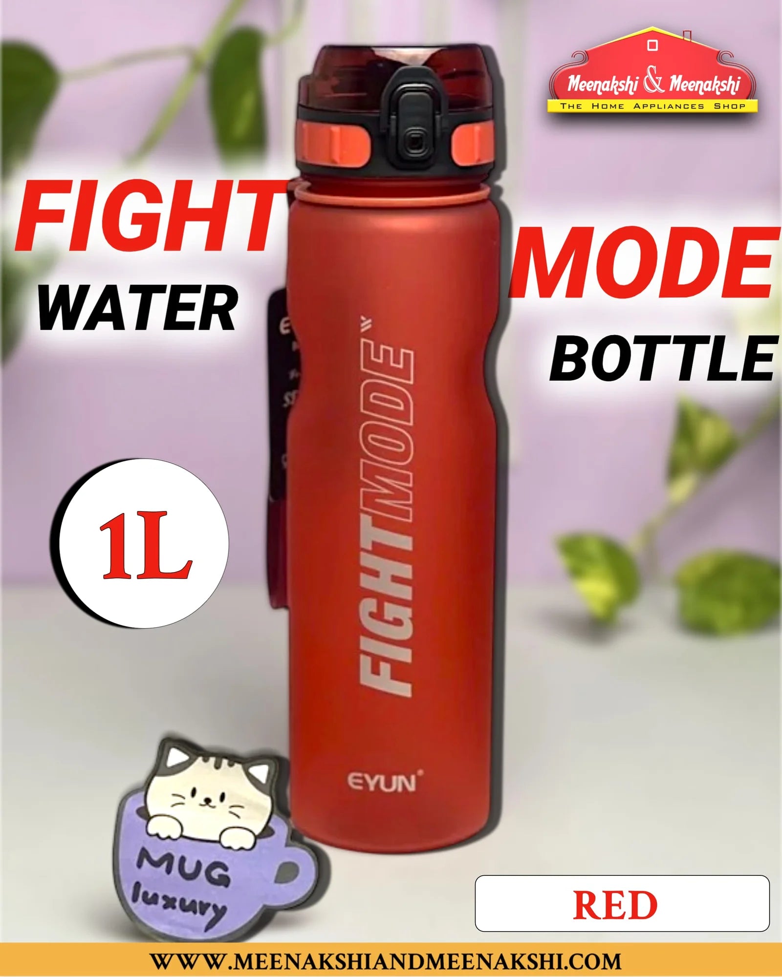 Fight Mode Water Bottle Red MM2680