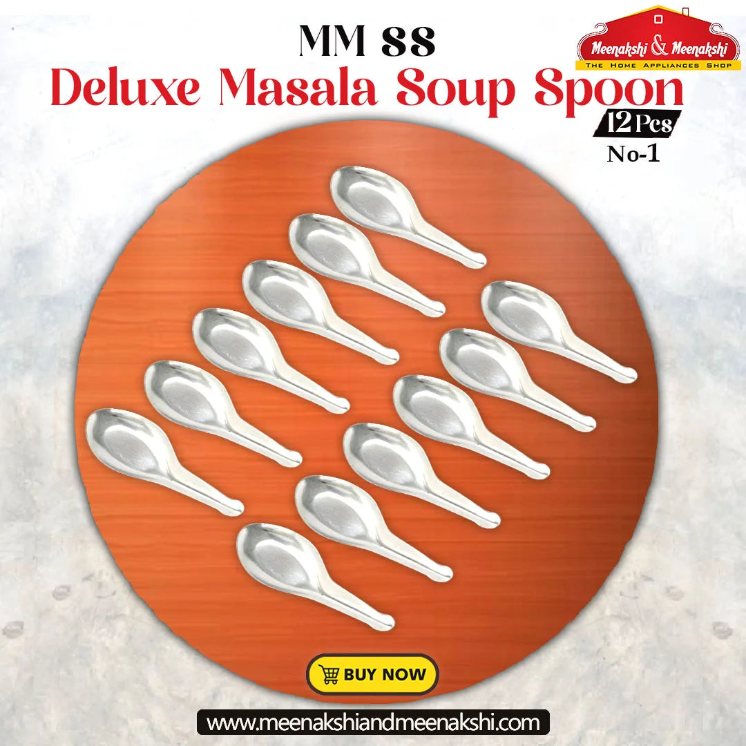 MM SS Deluxe Masala Soup Spoon 12 Pcs Set No-1