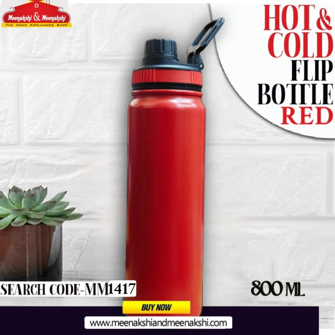 Hot & Cold Flip Bottle Red 800ml MM141
