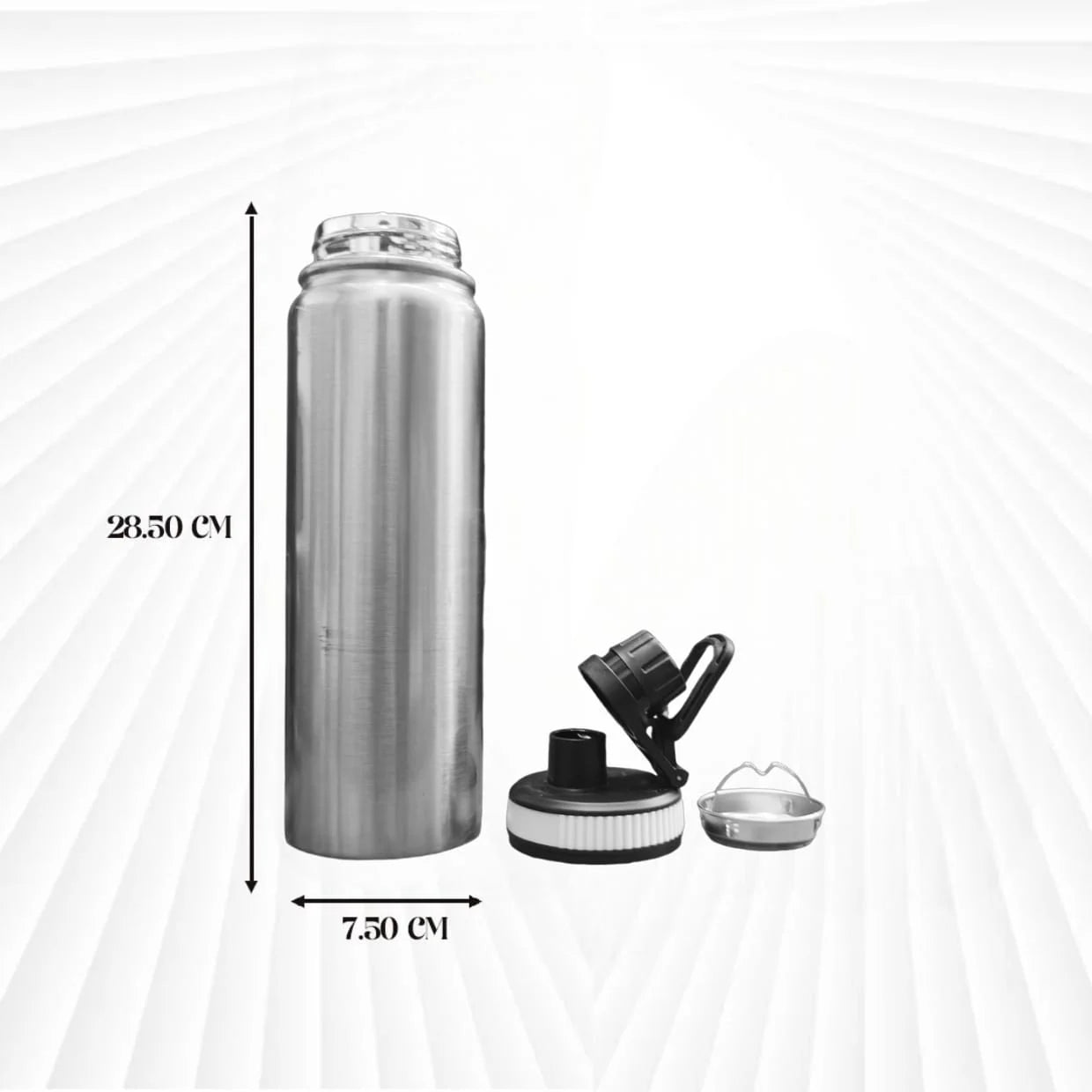 Hot & Cold Flip Bottle Silver 800ml MM1416