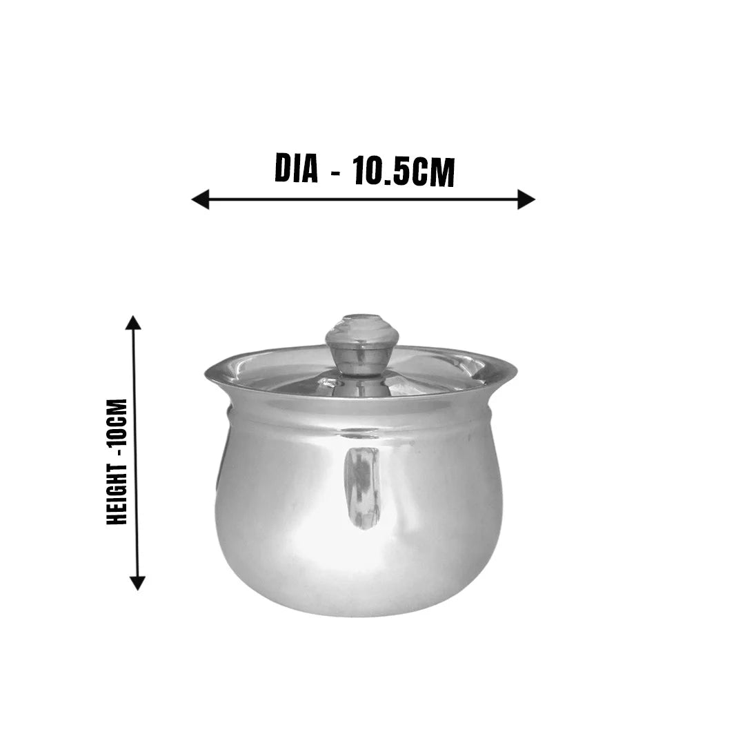 MM SS 20Guage 4PCS Gundu Tope With Lid Combo MM3402