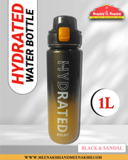 Stay Hydrated Water Bottle Black & Sandal MM2689
