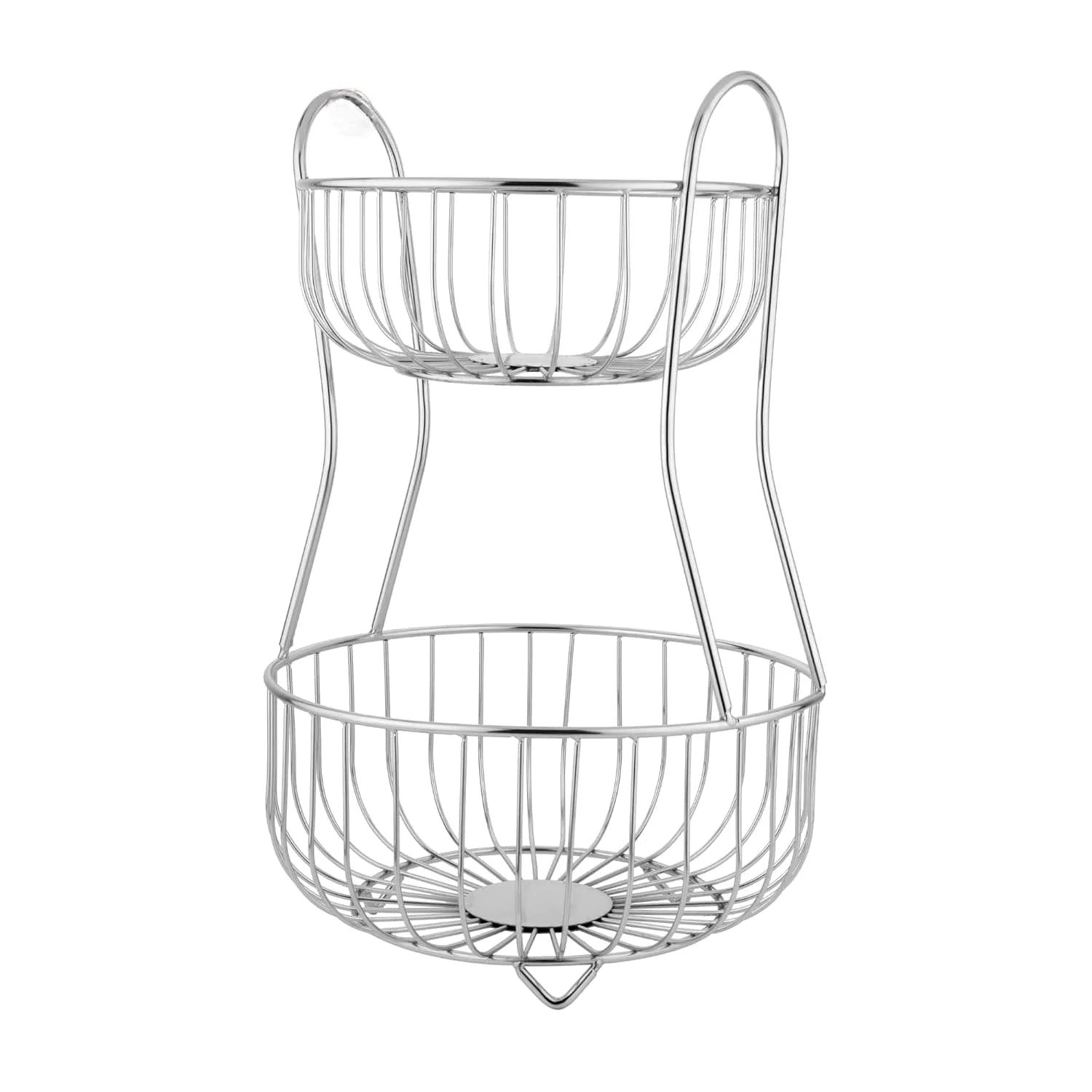 MM SS Round Fruit Basket 2 tier Heavy MM2657
