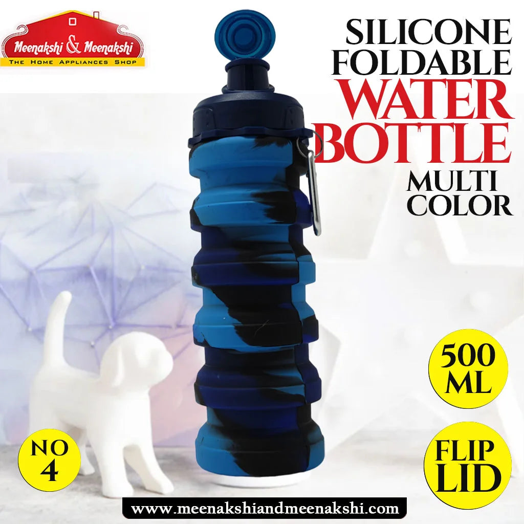 Silicone Foldable Water Bottle - MultiColor No-4 MM997