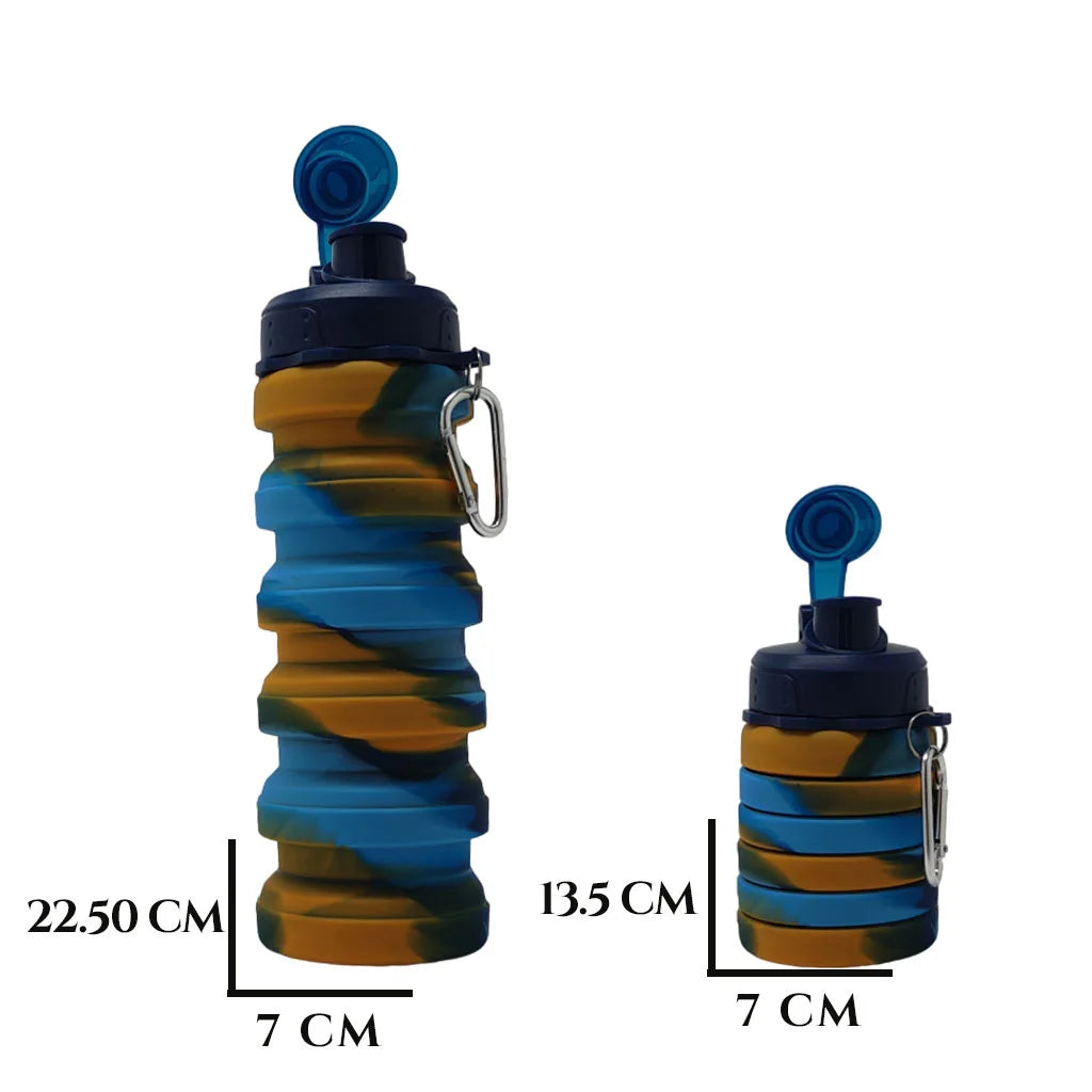 Silicone Foldable Water Bottle - MultiColor No-3 MM996