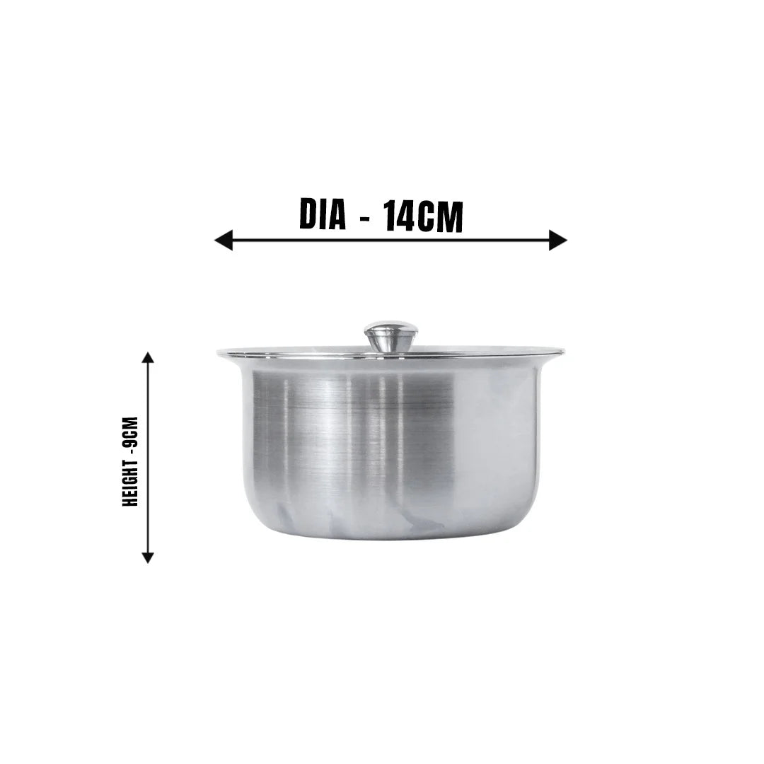 MM SS 18Guage Matte Finish Tope With Lid 1.4L MM3376