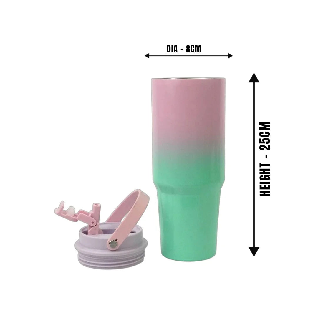MM SS Gradiant Vacuum Cup 890ml Turquoise & Pink MM3332