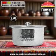 MM SS 18Guage Hammered Tope With Lid 2.3L MM3370