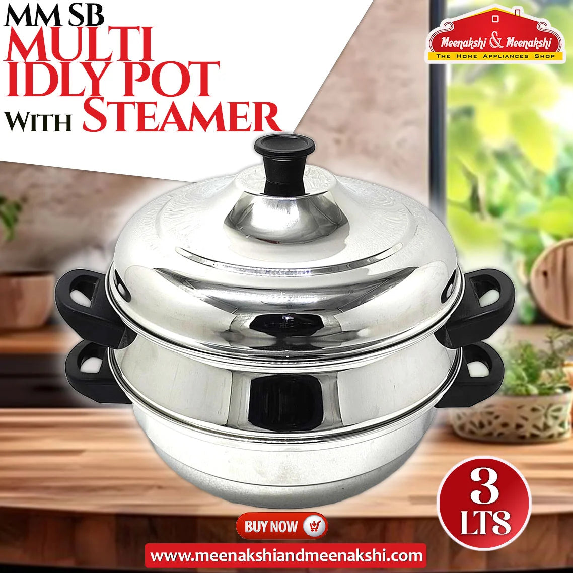 MM SB Multi Idly Pot With Steamer MM1195