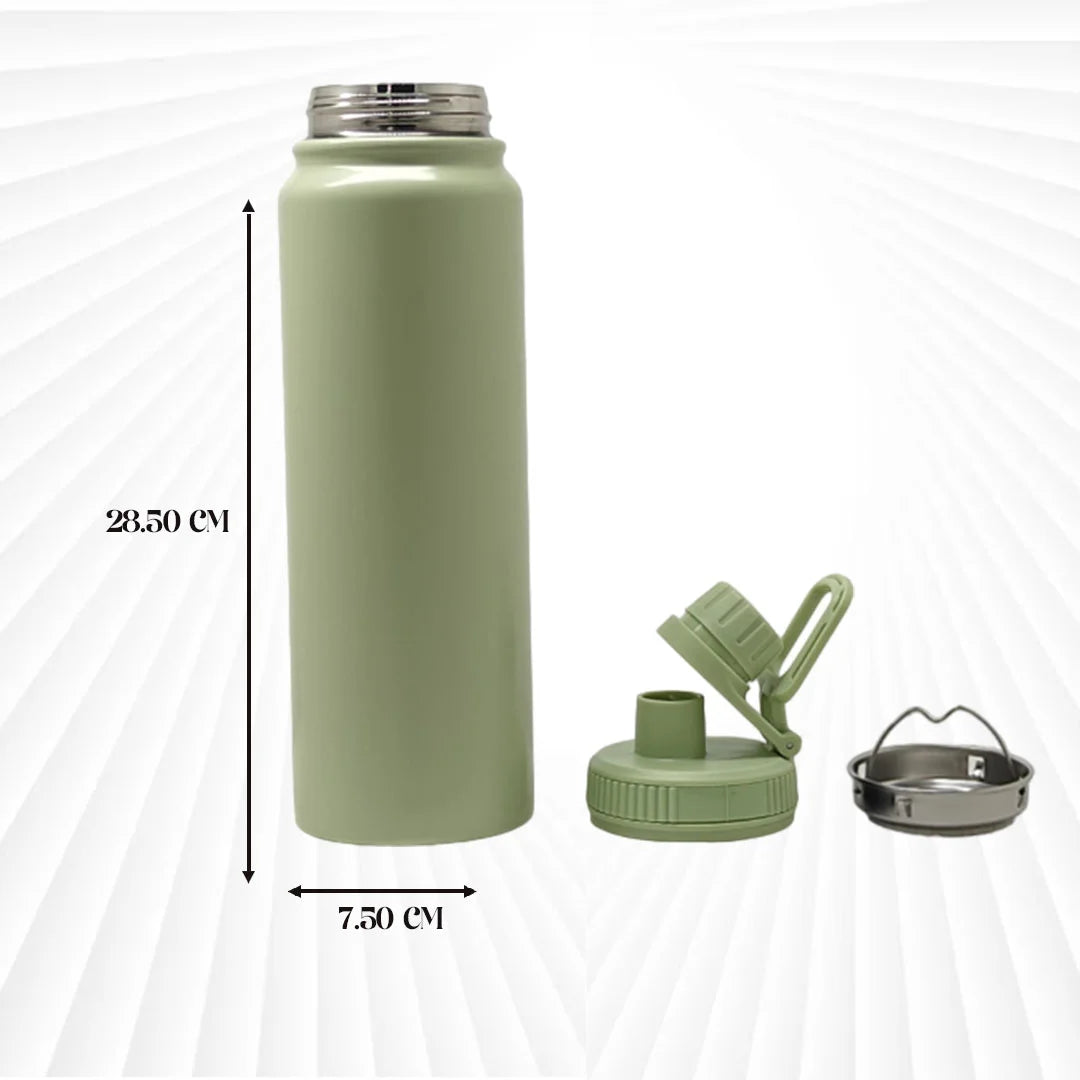 Hot & Cold Flip Bottle 800 ml Green MM738