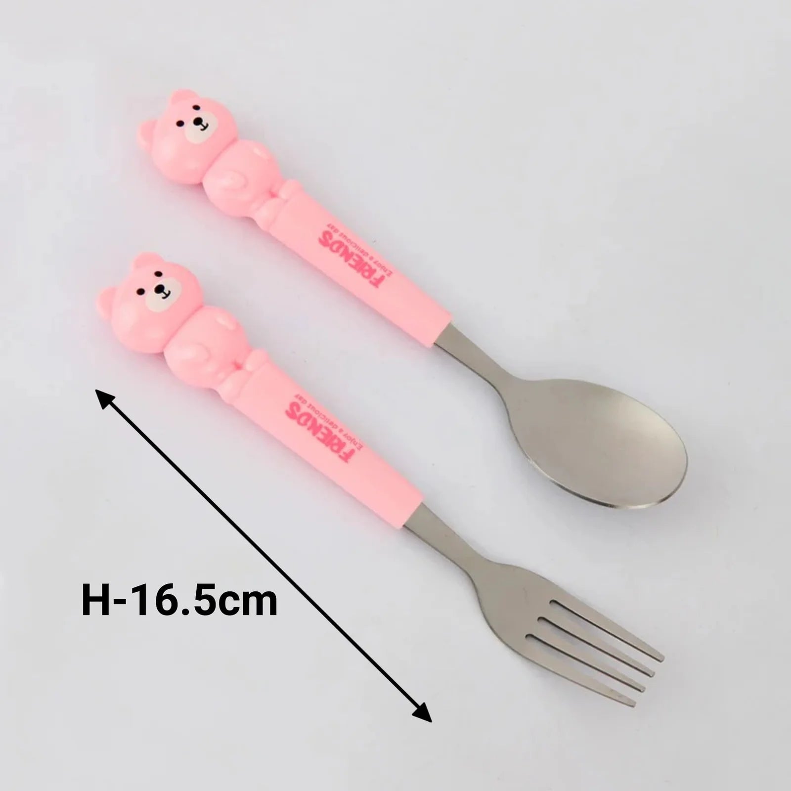Bear Kids Cutlery Set Pink MM2109