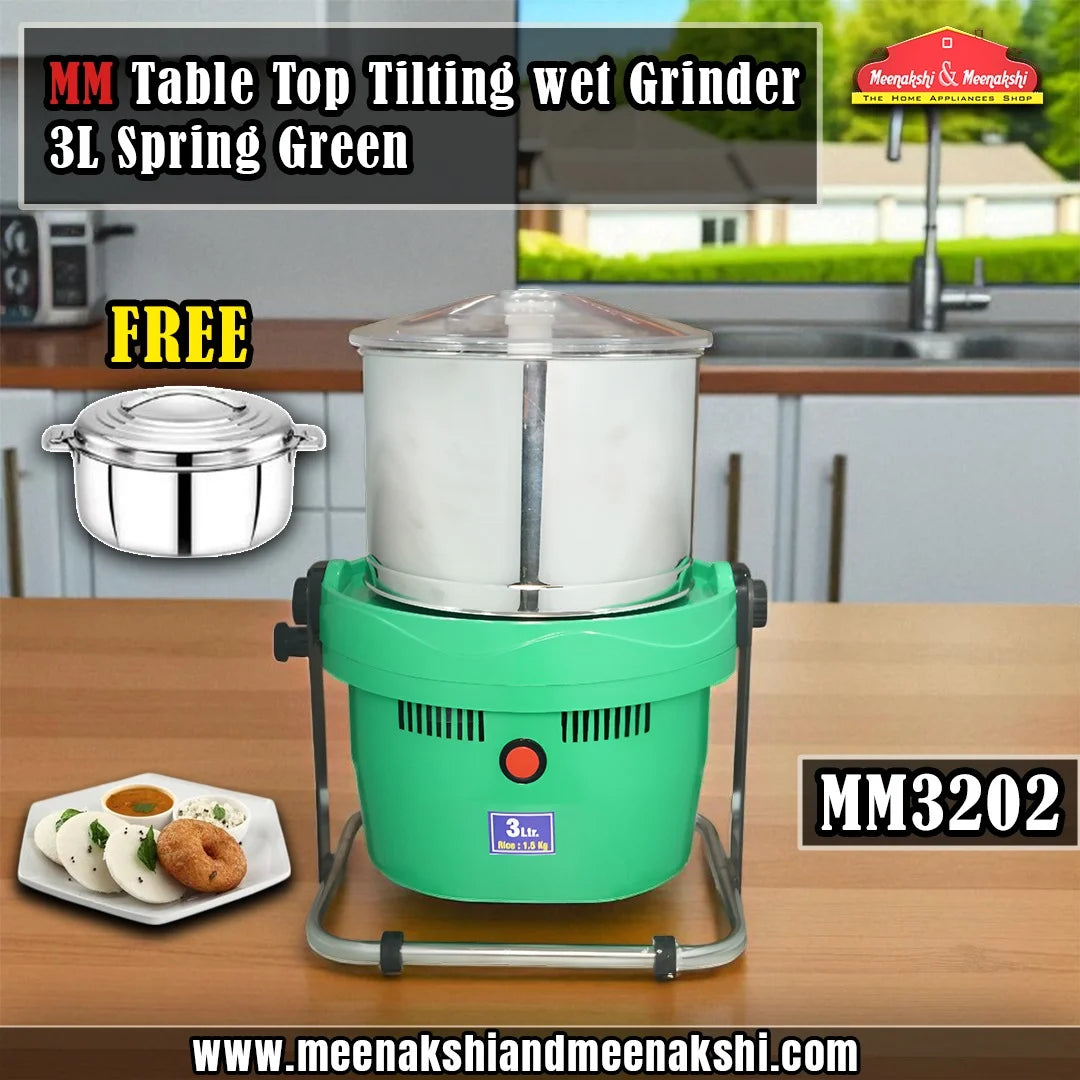 MM20 Table Top Tilting Grinder 3L Spring Green MM3202