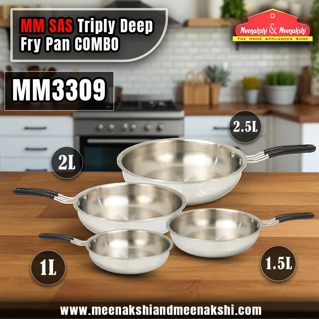 MM SAS Triply Deep Fry Pan Combo MM3309