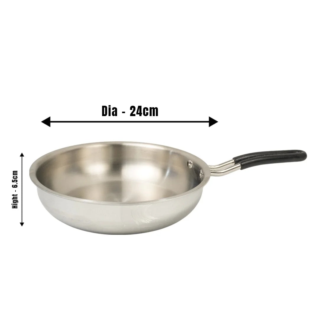 MM SAS Triply Deep Fry Pan 20cm & 24cm Combo MM3308