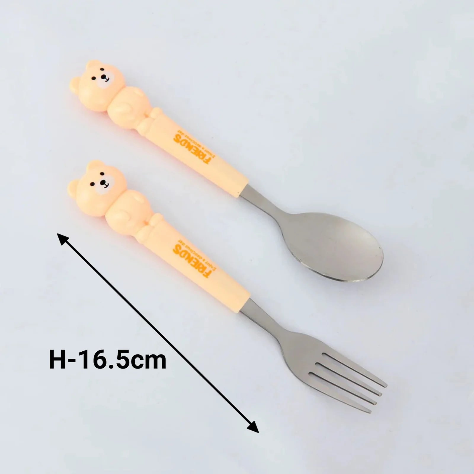 Bear Kids Cutlery Set Peach MM2108