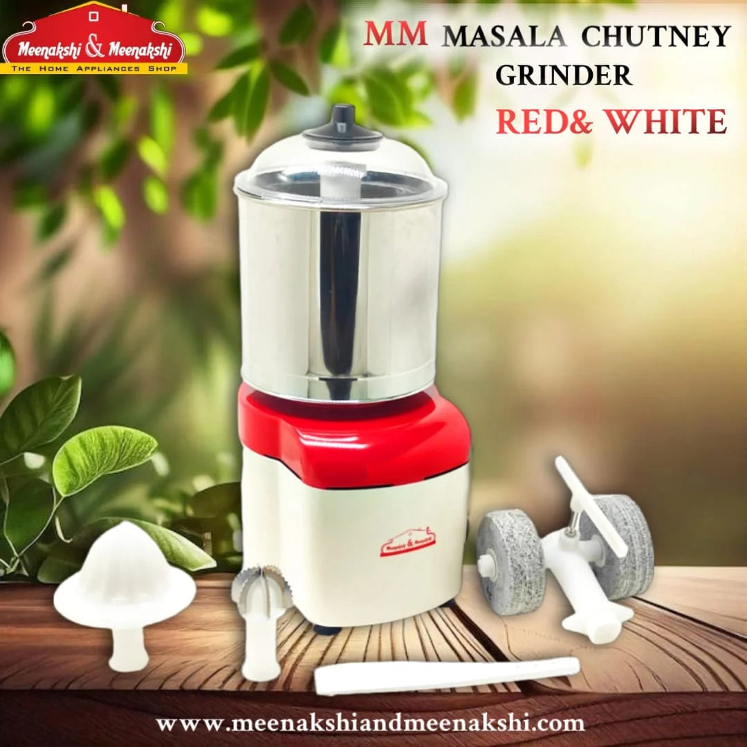MM Masala Chutney Grinder Red & White MM1314