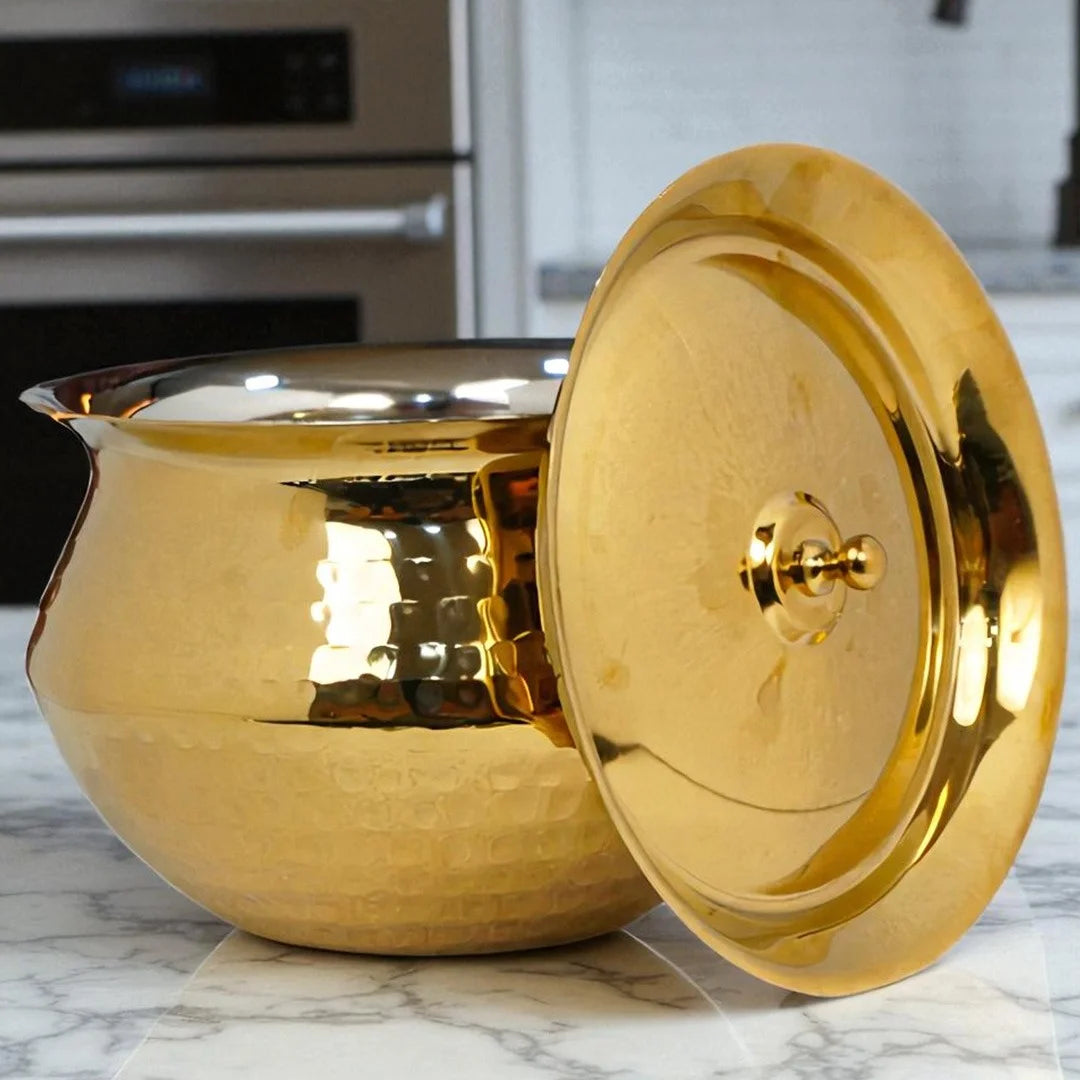 MM SS Gold Coating Hammered Handi 1.9L MM3460