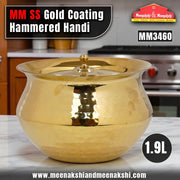 MM SS Gold Coating Hammered Handi 1.9L MM3460