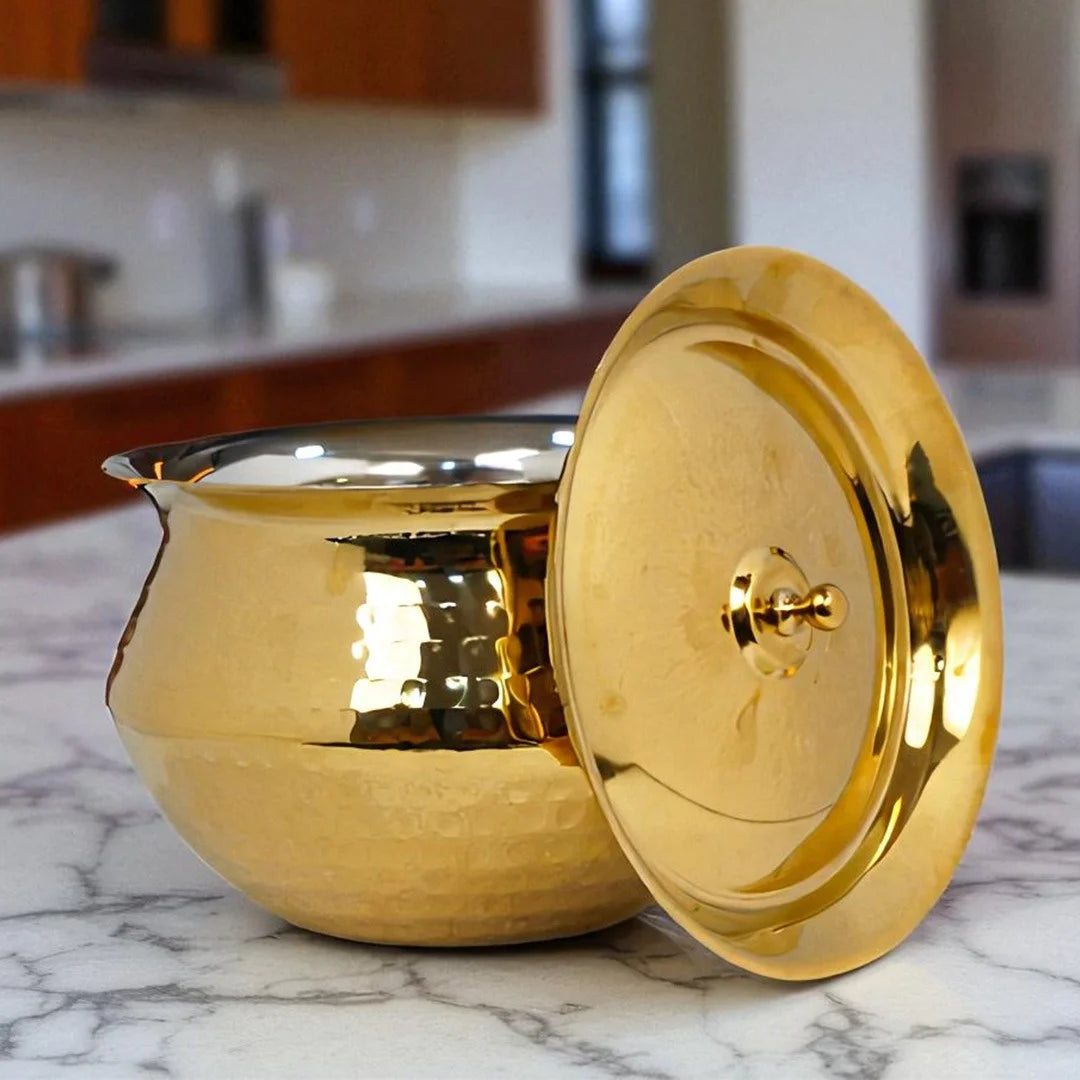 MM SS Gold Coating Hammered Handi 1.4L MM3459