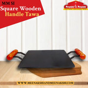 MM SI Square Wooden Handle Tawa MM1352