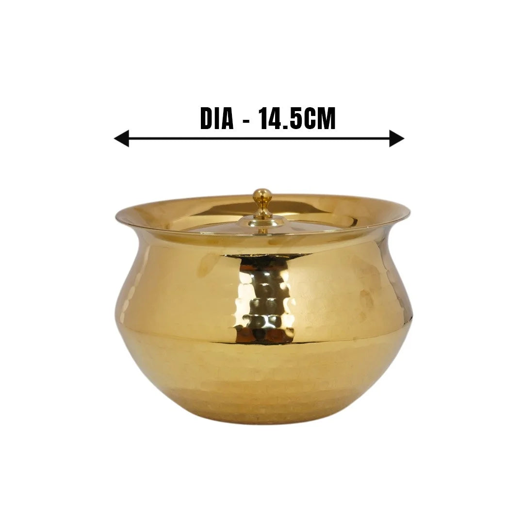 MM SS Gold Coating Hammered Handi 1L MM3458