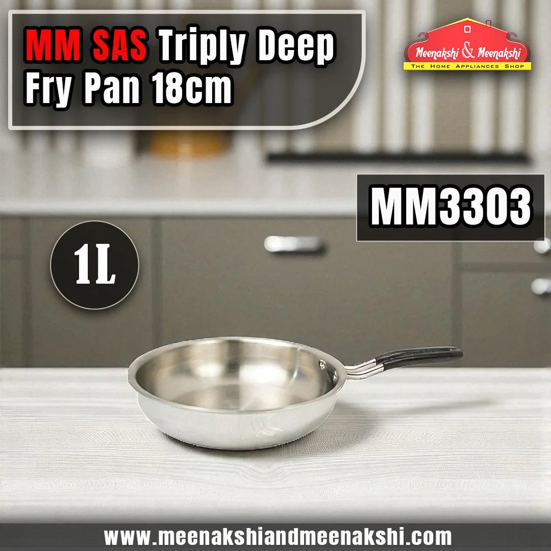 MM SAS Triply Deep Fry Pan 18cm/1L MM3303
