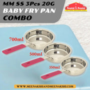 MM SS 3Pcs 20G Baby Fry Pan Combo MM2492
