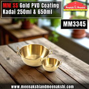 MM SS Gold PVD Coating Kadai 250ml & 650ml MM3345