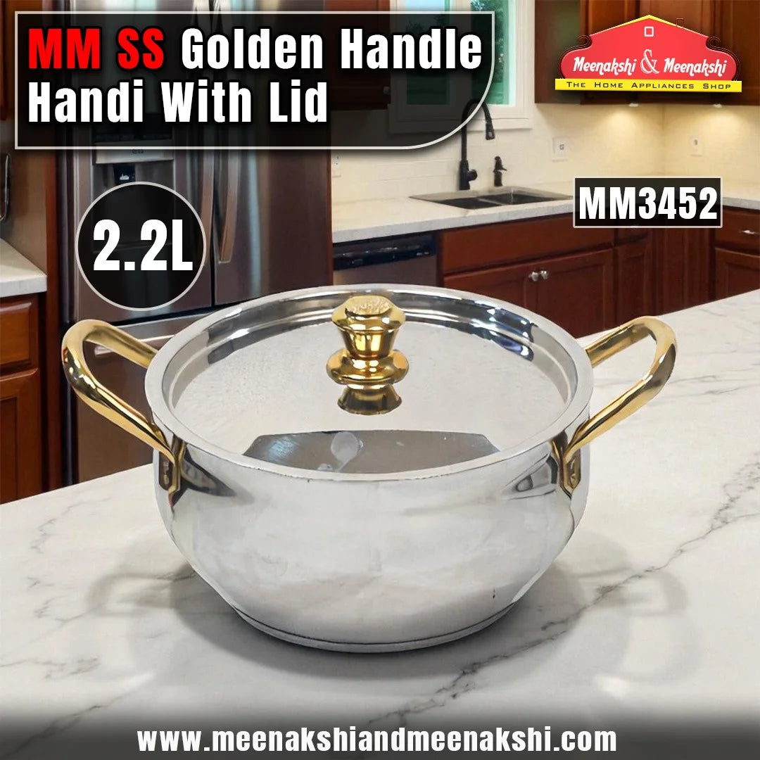 MM SB Golden Handle Handi With Lid MM3452