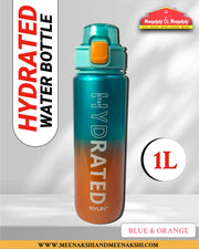 Stay Hydrated Water Bottle Blue & Orange MM2691