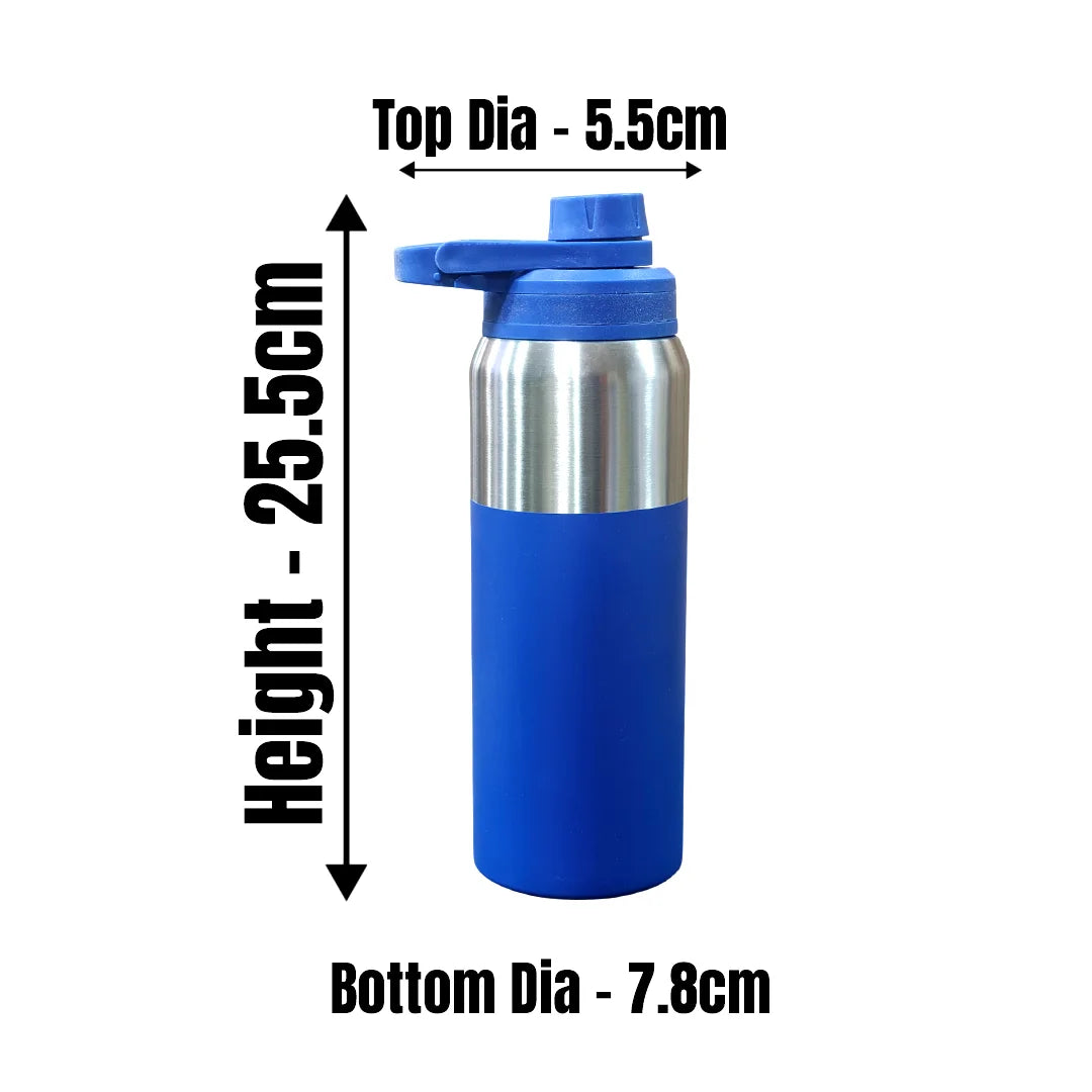 MM SS Easy Flow Flask Silver with Blue 650ml MM3054