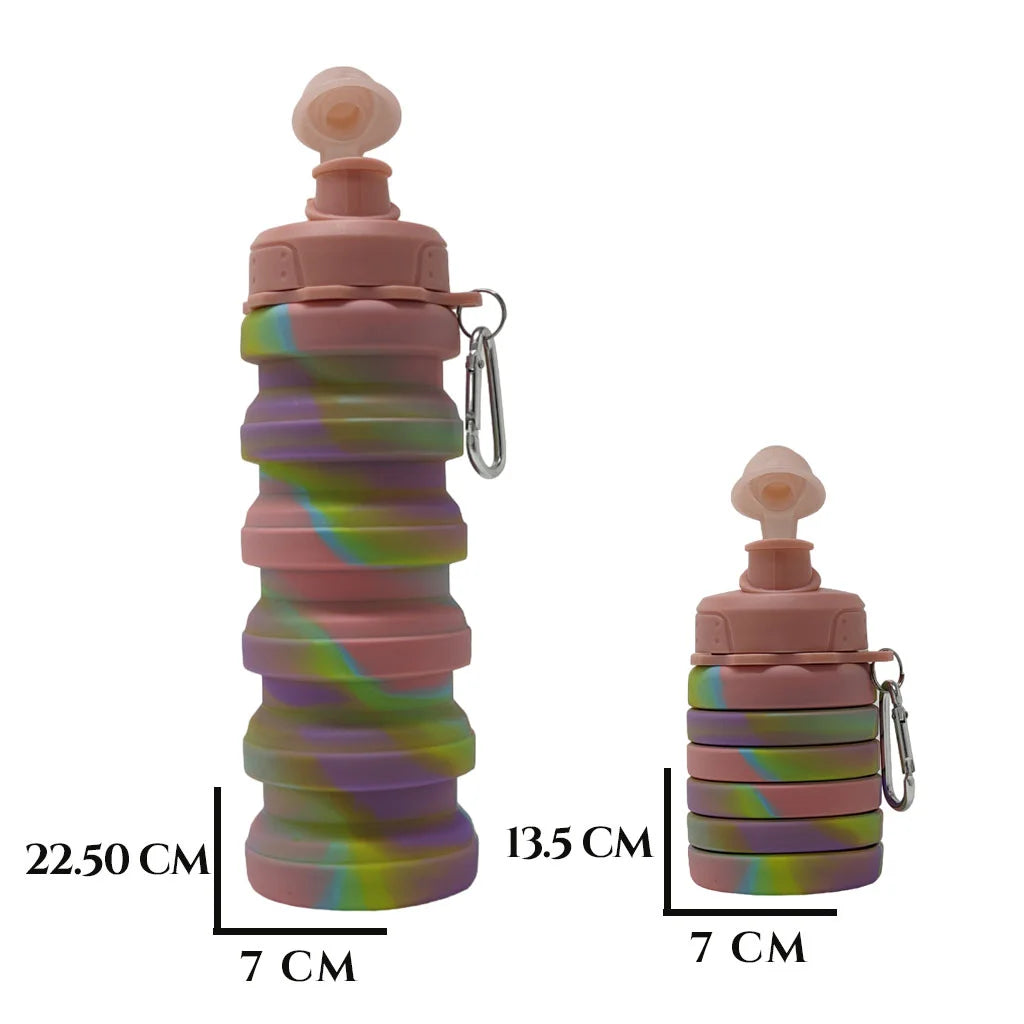 Silicone Foldable Water Bottle - MultiColor No-2 MM995