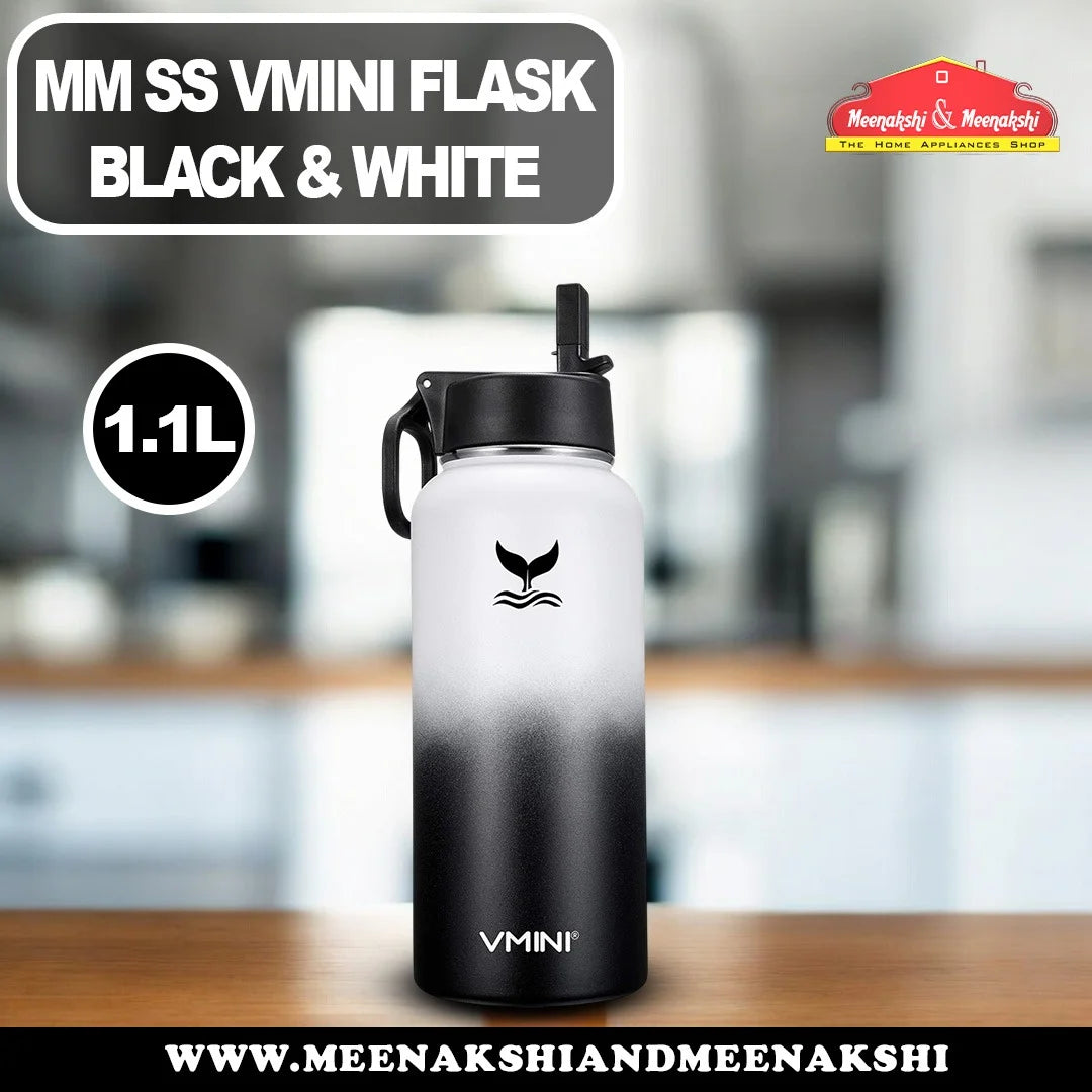 MM SS Vmini Flask Black & White 1183ml MM3052