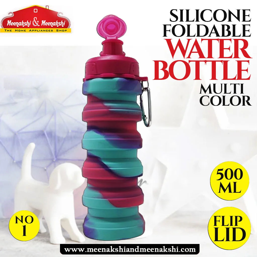 Silicone Foldable Water Bottle - MultiColor No-1 MM994