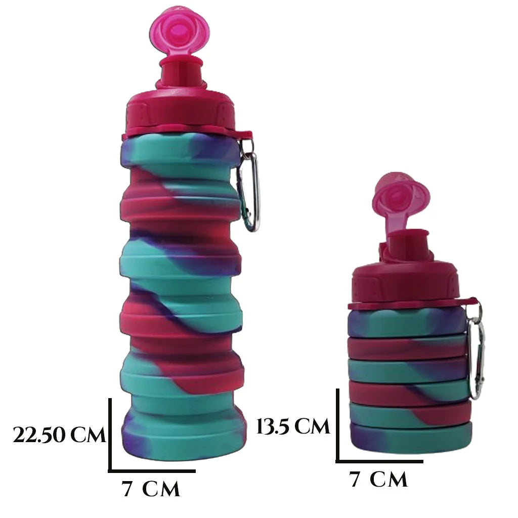 Silicone Foldable Water Bottle - MultiColor No-1 MM994