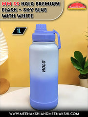 MM SS Holo Premium Flask Skyblue with White 1L MM3059