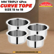 MM Triply 4Pcs Curve Tope COMBO Size 15 to 18 MM2557