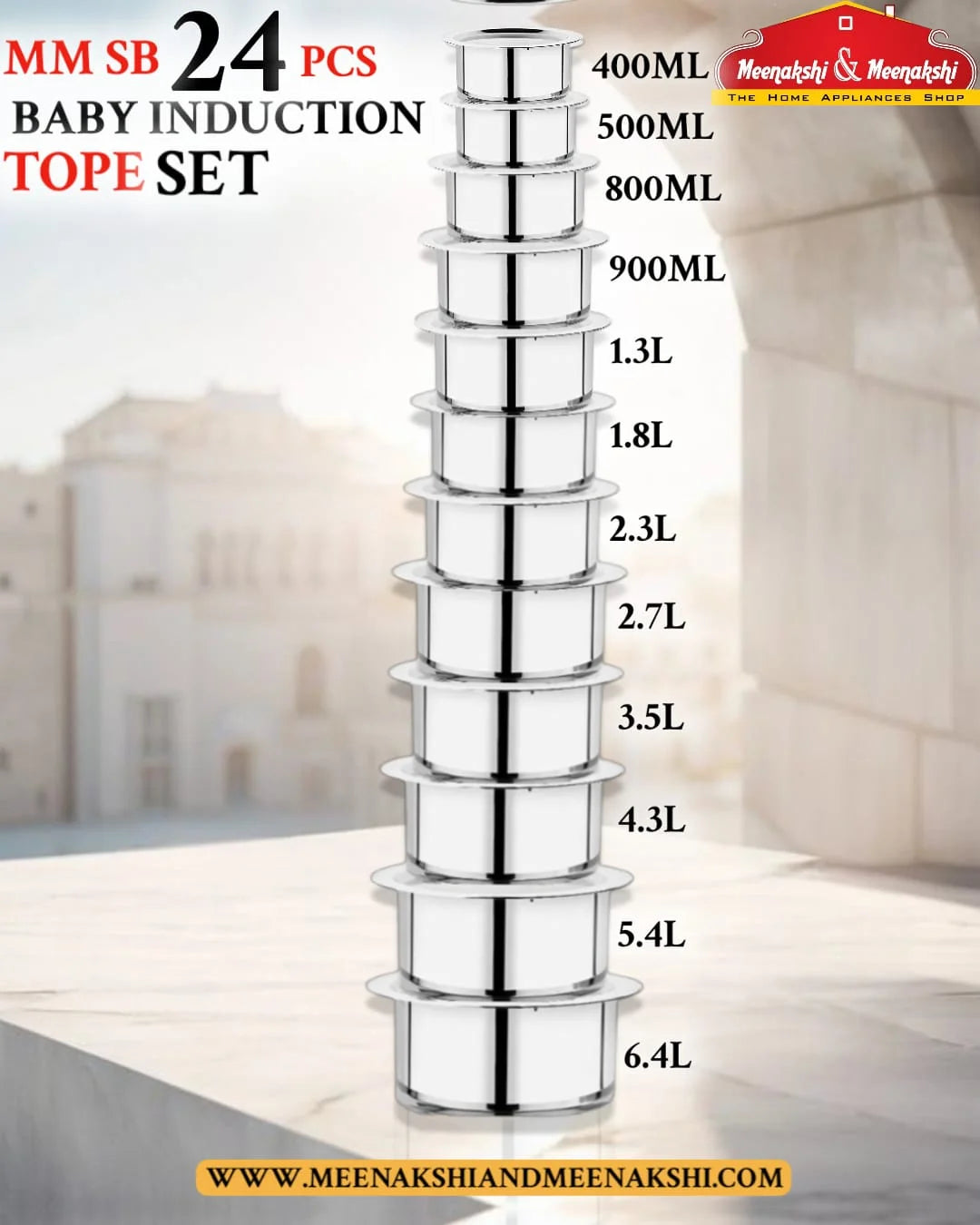 MM SB 24Pcs Baby Induction Tope Set MM1516