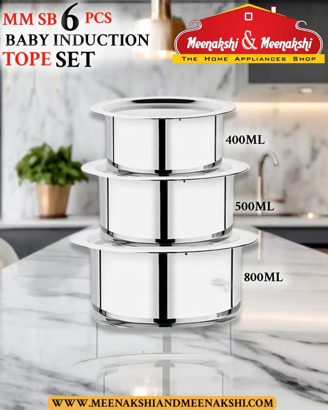 MM SB 6 pcs Baby Induction Tope Set MM1515