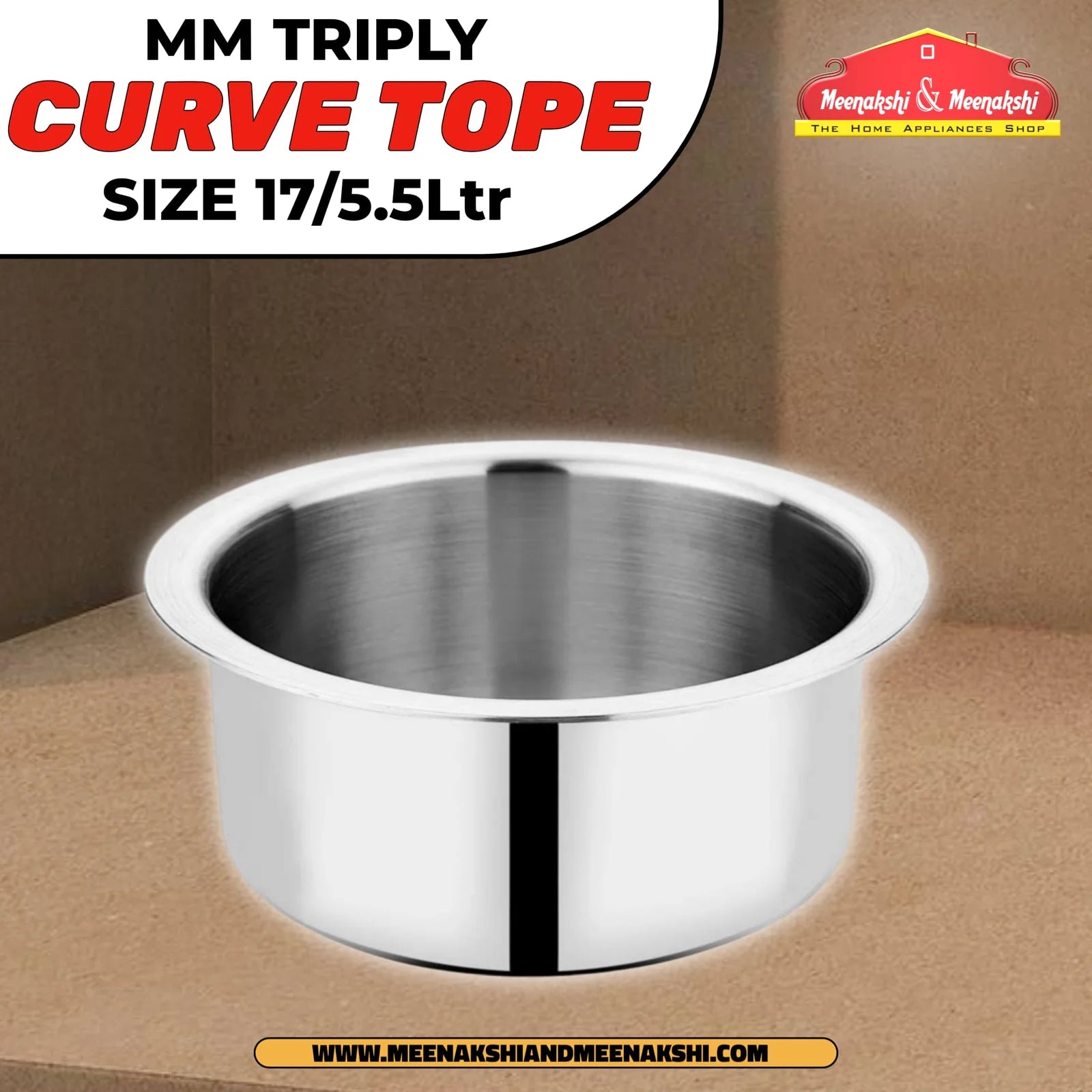 MM Triply Curve Tope Size 17/5.5Ltr MM2554