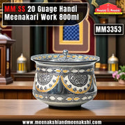 MM SS 20 Guage Handi Meenakari Work 800ml MM3353