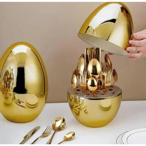 Golden Egg 24 Pc Cutlery Set