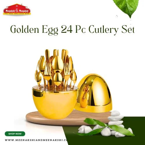 Golden Egg 24 Pc Cutlery Set