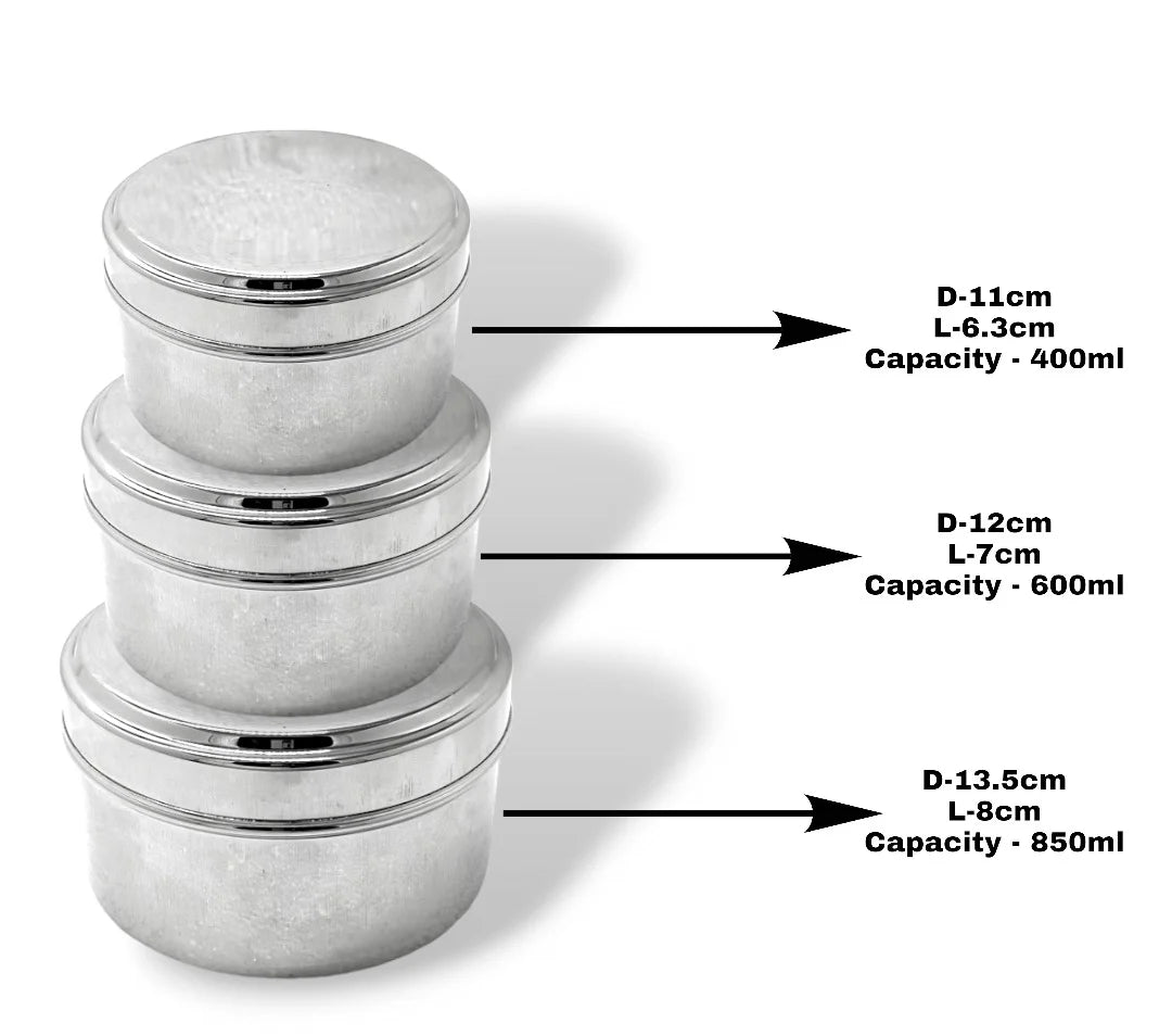 MM SS ROUND FOOD PACK 3 PCS SET MM1009