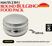 MM SS 2 IN 1 ROUND BULGING FOOD PACK No - 8 600ML MM1007