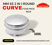 MM SS 2 IN 1 ROUND CURVE FOOD PACK No - 8 500ML MM1005