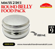 MM SS 2 IN 1 ROUND BELLY FOOD PACK No - 9 850ML MM1003