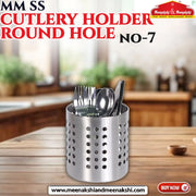 MM SS CUTLERY HOLDER ROUND HOLE 7CM MM1232